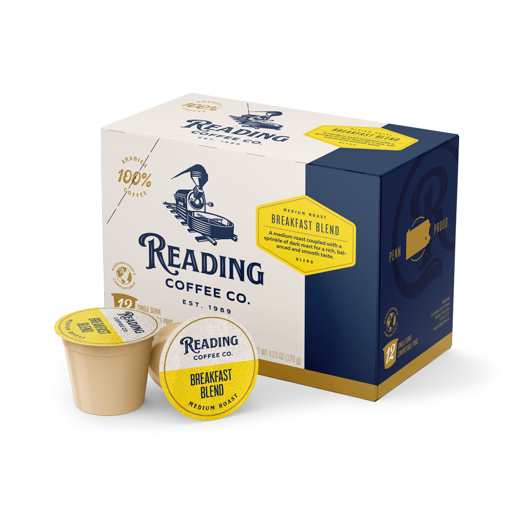 Breakfast Blend K Cup Reading Coffee Company