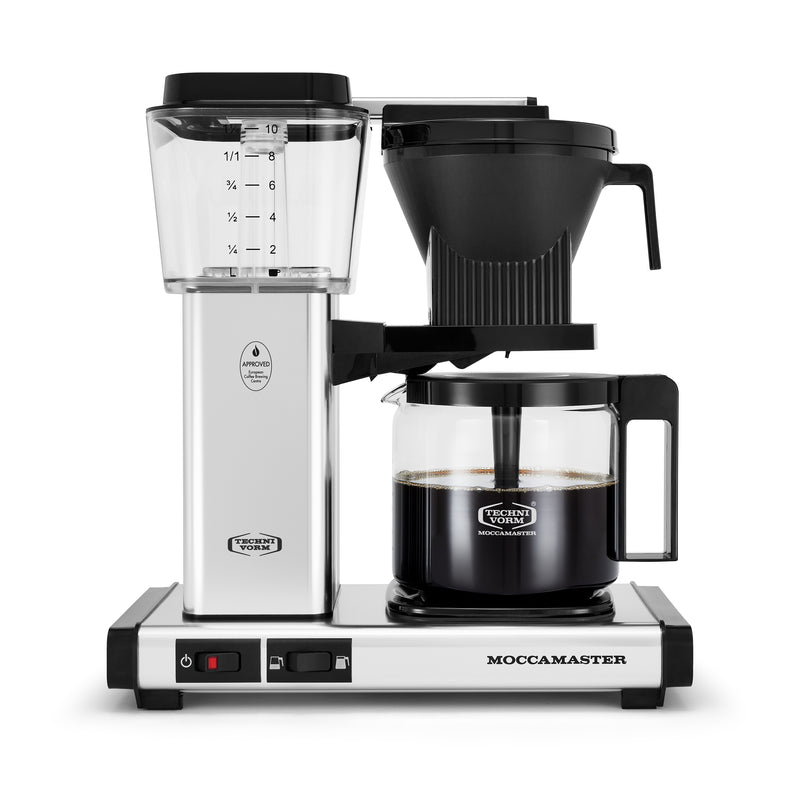 Moccamaster KBGV Select - Polished Silver - Glass Carafe