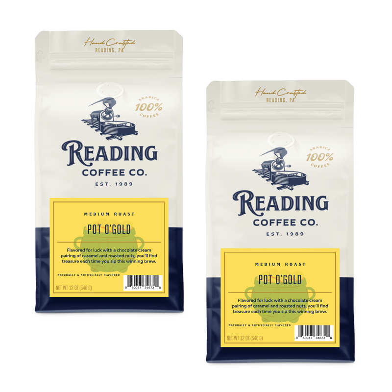 Two bags of Pot O Gold Coffee