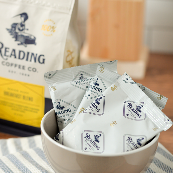 French Roast Frac Pacs in a large cup