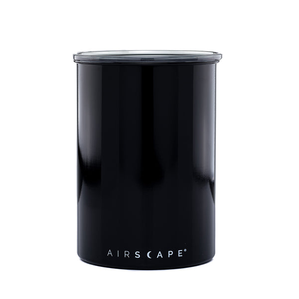 Airscape Class Stainless Steel Canister - Obsidian Black 7 in 64 oz