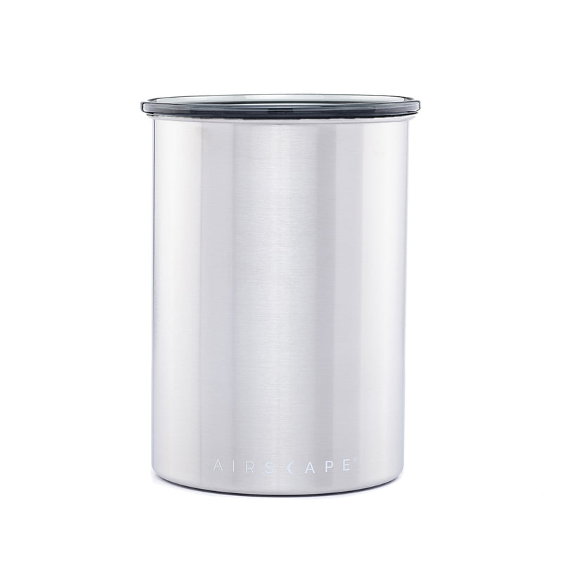 Airscape Classic Brushed Steel Coffee Storage Canister - 7 in