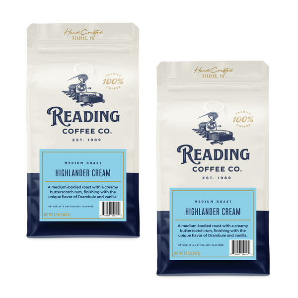 Two bags of Highlander Cream Coffee