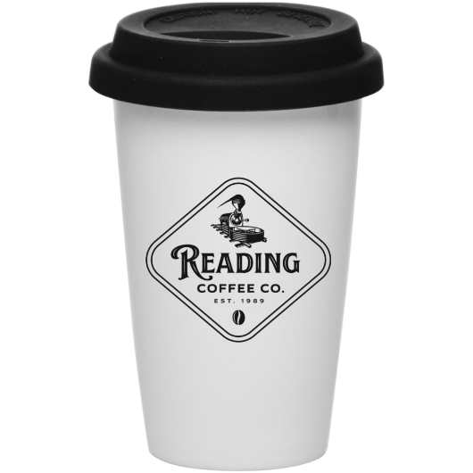 Reading Coffee 11 oz Tall Double-Walled Tumbler Mug